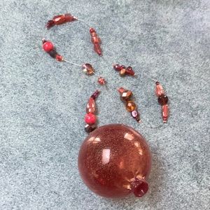 Pomegranate Glass Hand Blown Window Suncatcher/Bird Protector